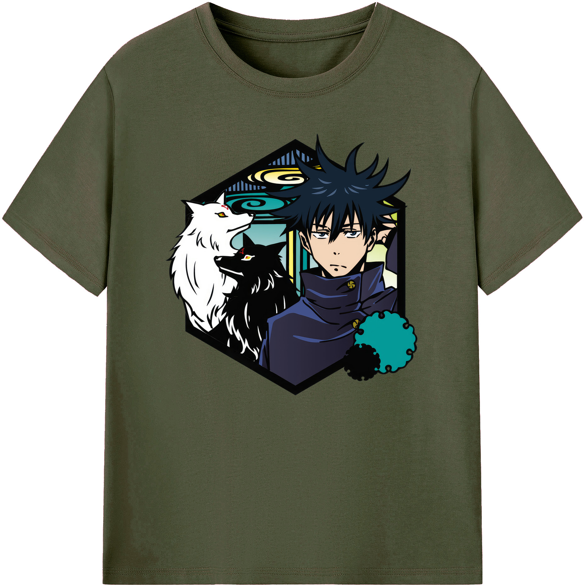 （画像用） 呪術廻戦 Jujutsu Kaisen 綿100％ メンズ半袖Tシャツ｜肌触りやわらか＆通気性